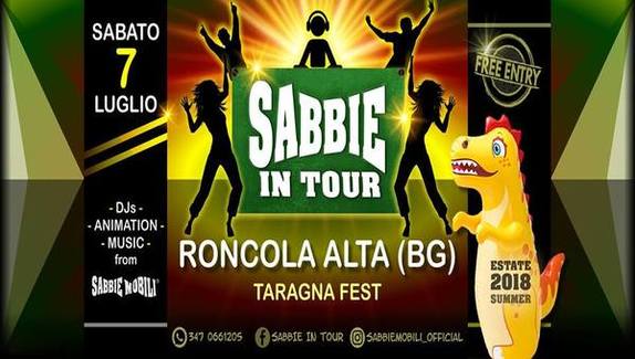 Sabbie in Tour per il Taragnafest 2018