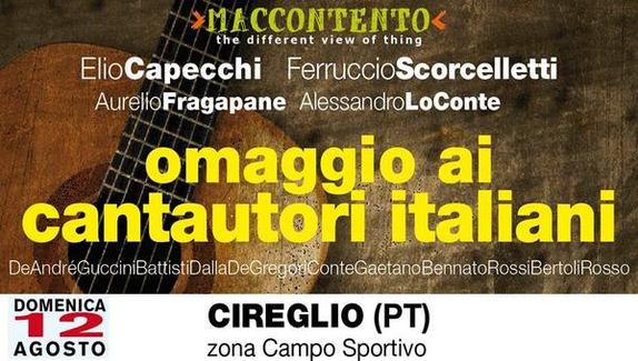 Omaggio ai cantautori a Cireglio