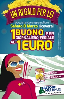 8 marzo Speciale Promozione per le donne ad Abetone